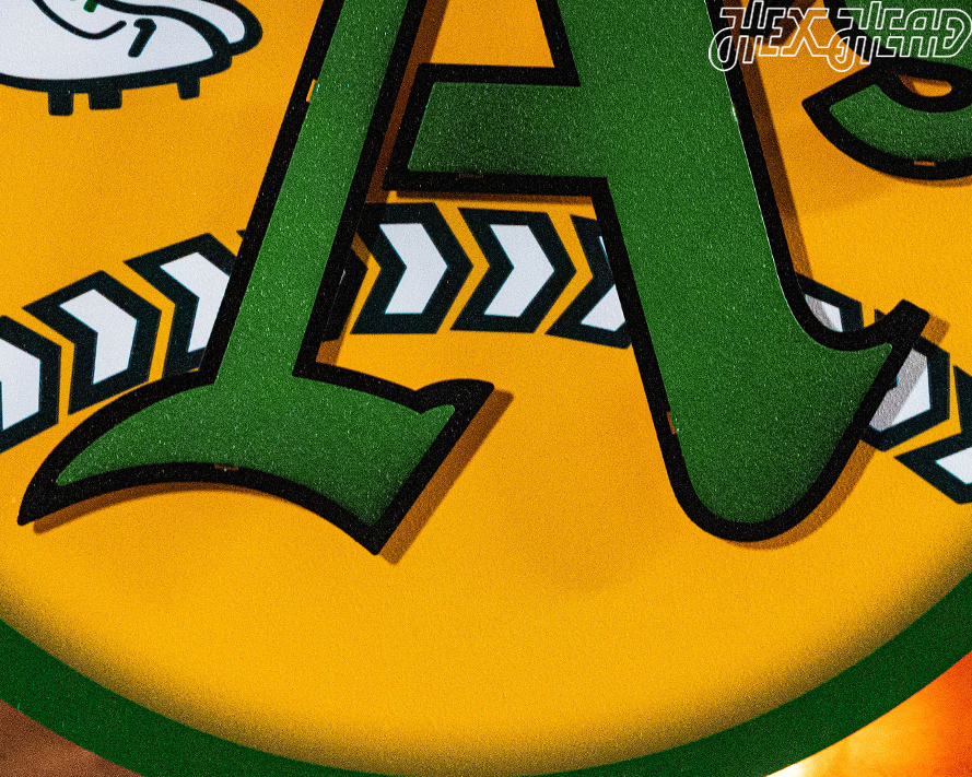 Oakland A's 1968 "The Swingin' A's" 3D Metal Wall Art