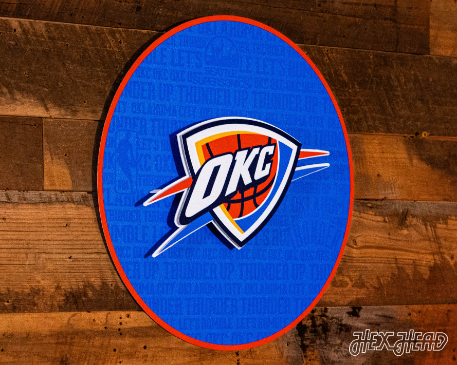 Oklahoma City Thunder CRAFT SERIES 3D Embossed Metal Wall Art