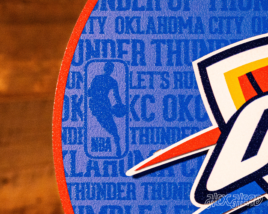 Oklahoma City Thunder CRAFT SERIES 3D Embossed Metal Wall Art