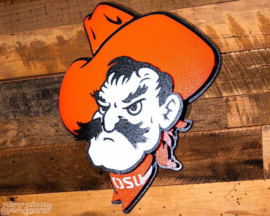 Oklahoma State Cowboys "Pistol Pete" 3D Metal Wall Art