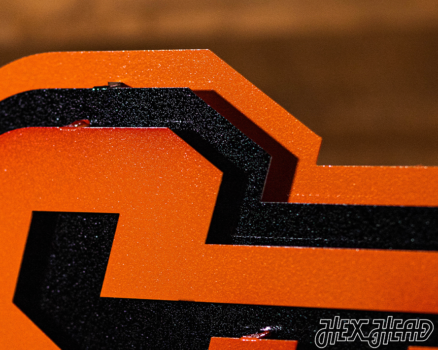 Oklahoma State "OSU" 3D Vintage Metal Wall Art