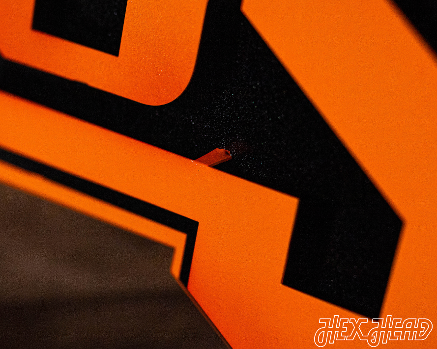 Oklahoma State "OSU" 3D Vintage Metal Wall Art