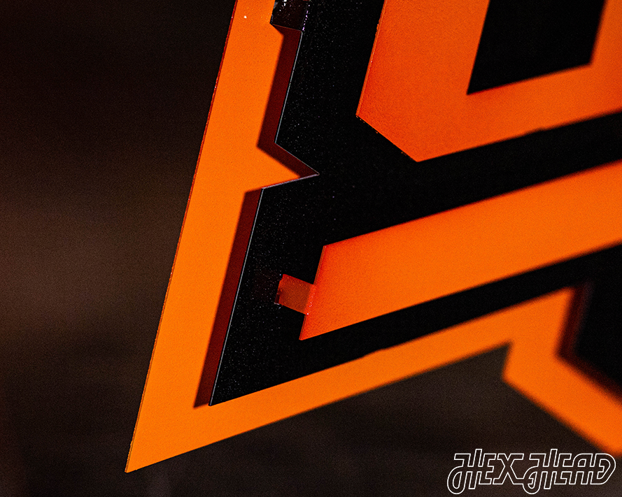 Oklahoma State "OSU" 3D Vintage Metal Wall Art