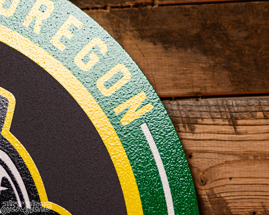 VARSITY Collection- SINGLE Layer Oregon Ducks Metal Wall Art