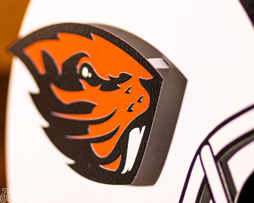 BLITZ COLLECTION - 8 LAYER Oregon State Beaver 3D Metal Wall Art