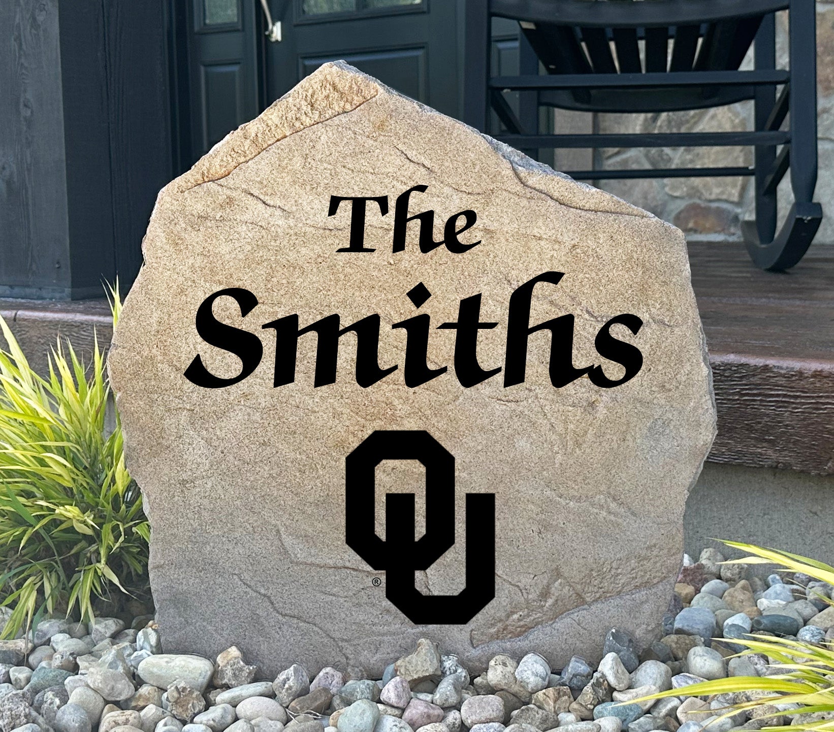 Oklahoma Sooners Design-A-Stone Landscape Art Family Name