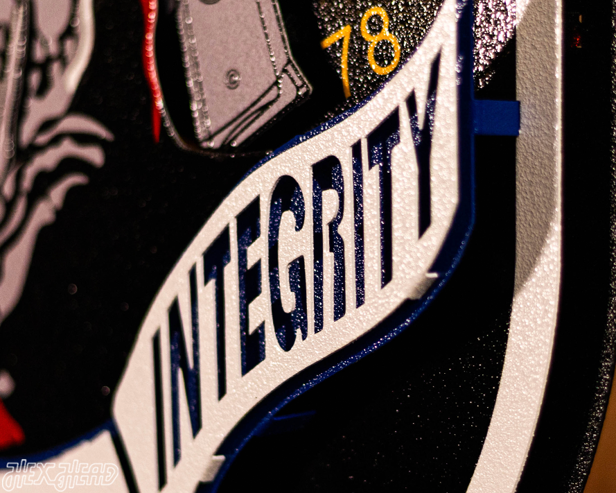 LMPD Non Fatal Shooting Unit Badge 3D Vintage Metal Wall Art