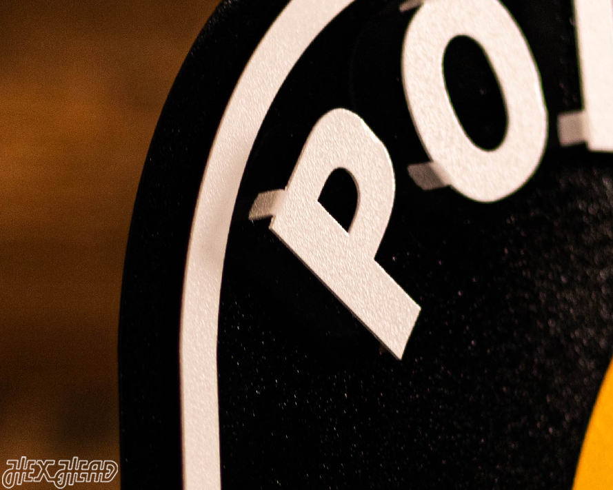 LMPD Non Fatal Shooting Unit Badge 3D Vintage Metal Wall Art