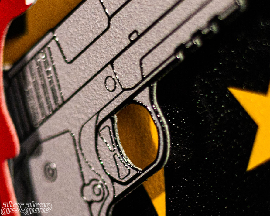 LMPD Non Fatal Shooting Unit Badge 3D Vintage Metal Wall Art