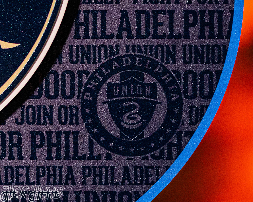 Philadelphia Union CRAFT SERIES 3D Embossed Metal Wall Art