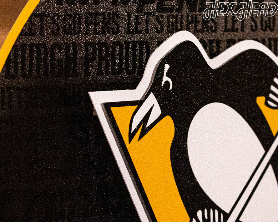 Pittsburgh Penguins CRAFT SERIES 3D Embossed Metal Wall Art