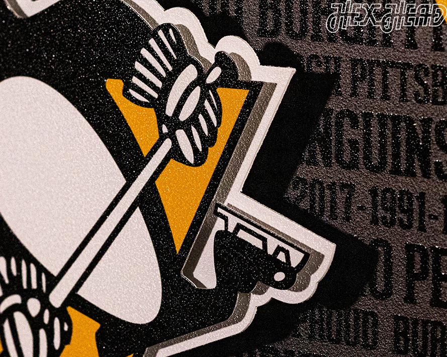 Pittsburgh Penguins CRAFT SERIES 3D Embossed Metal Wall Art
