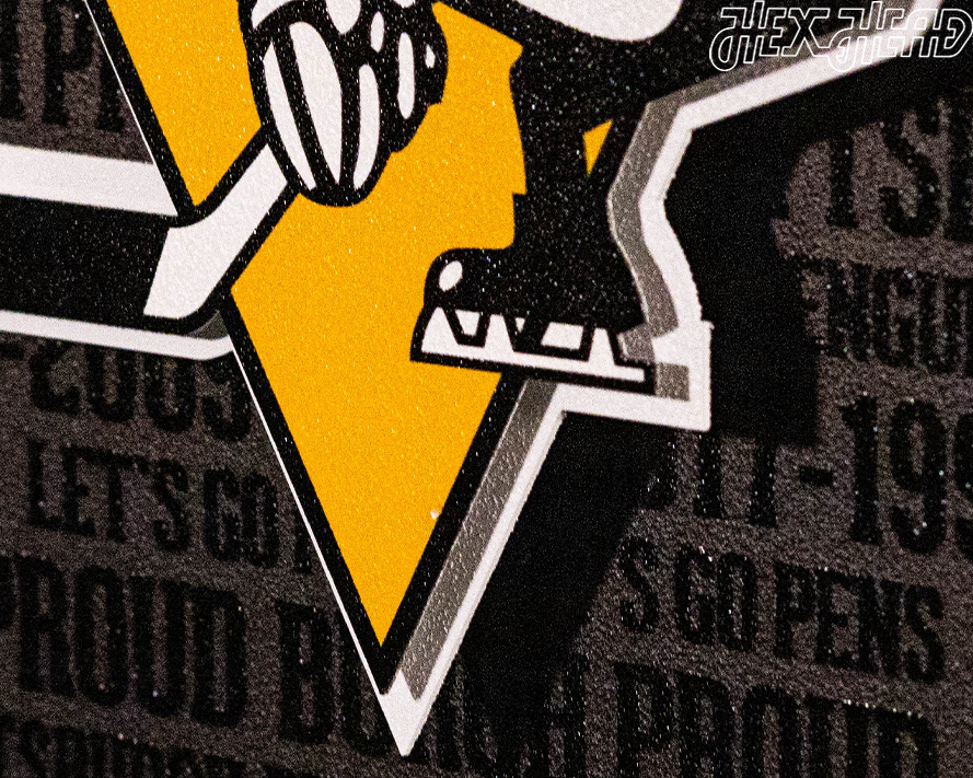 Pittsburgh Penguins CRAFT SERIES 3D Embossed Metal Wall Art