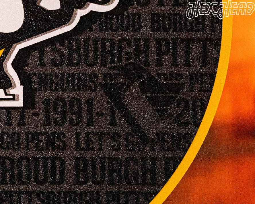 Pittsburgh Penguins CRAFT SERIES 3D Embossed Metal Wall Art