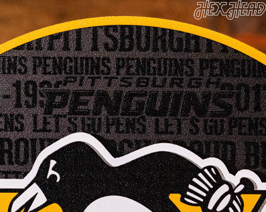 Pittsburgh Penguins CRAFT SERIES 3D Embossed Metal Wall Art