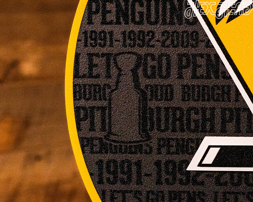 Pittsburgh Penguins CRAFT SERIES 3D Embossed Metal Wall Art