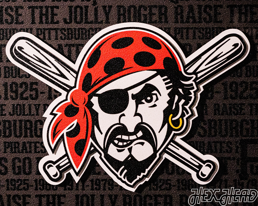 Pittsburgh Pirates CRAFT SERIES 3D Embossed Metal Wall Art