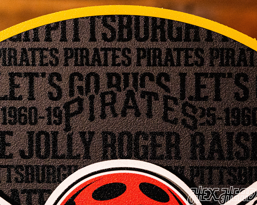 Pittsburgh Pirates CRAFT SERIES 3D Embossed Metal Wall Art