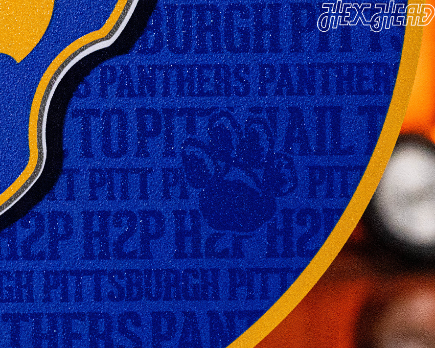 Pittsburgh Panthers CRAFT SERIES 3D Embossed Metal Wall Art