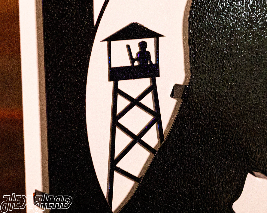 POW MIA "Never Forgotten" 3D Vintage Metal Wall Art