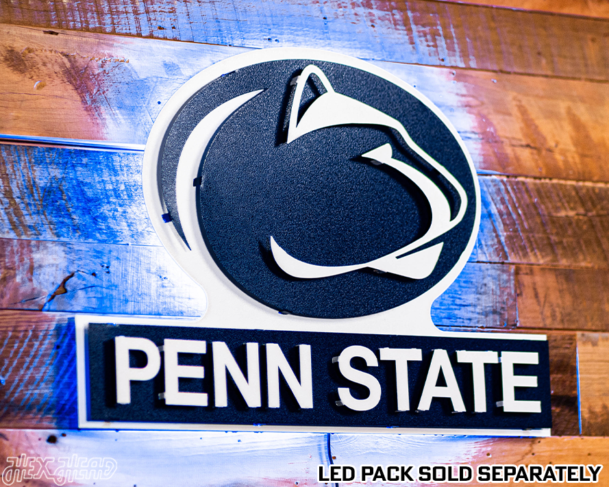 Penn State Nittany Lions w/ Penn State 3D Metal Wall Art