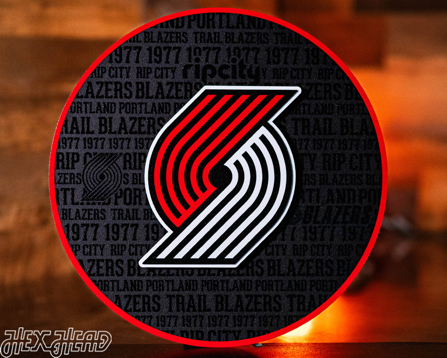 Portland Trail Blazers CRAFT SERIES 3D Embossed Metal Wall Art