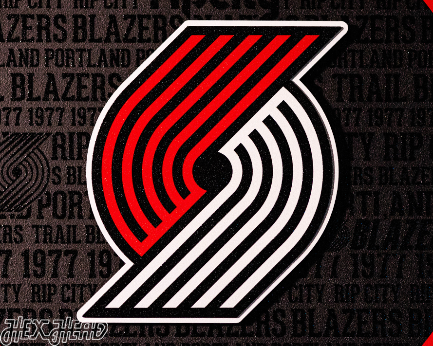 Portland Trail Blazers CRAFT SERIES 3D Embossed Metal Wall Art