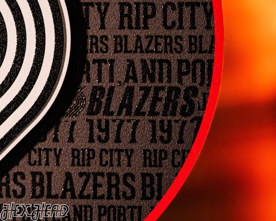 Portland Trail Blazers CRAFT SERIES 3D Embossed Metal Wall Art