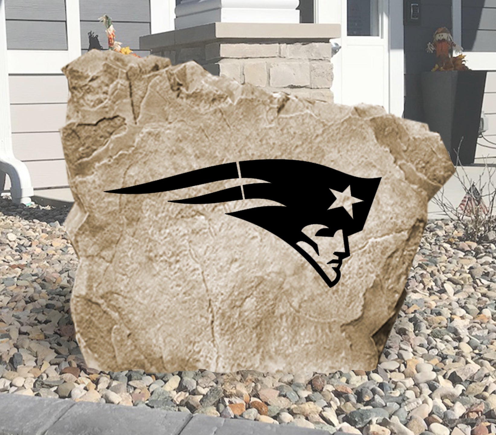 New England Patriots Design-A-Stone Landscape Art