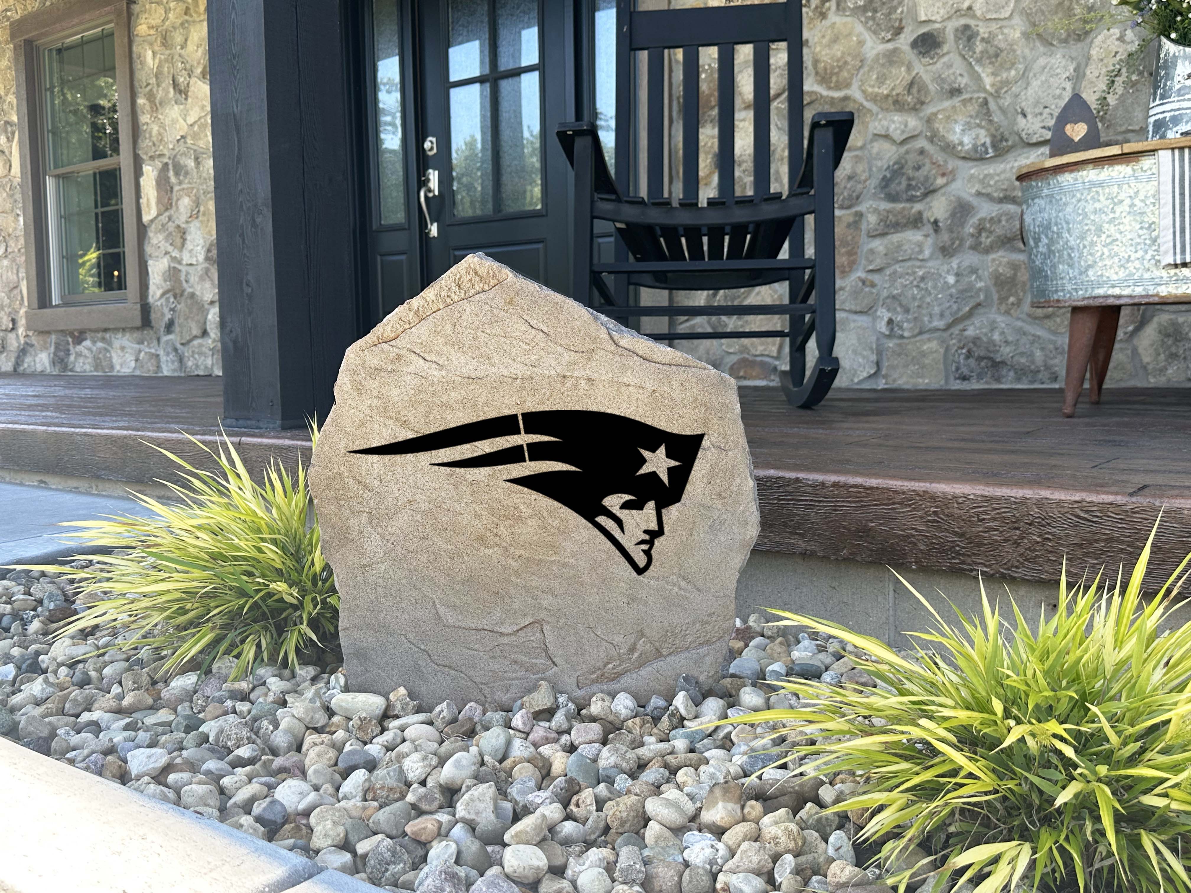 New England Patriots Design-A-Stone Landscape Art