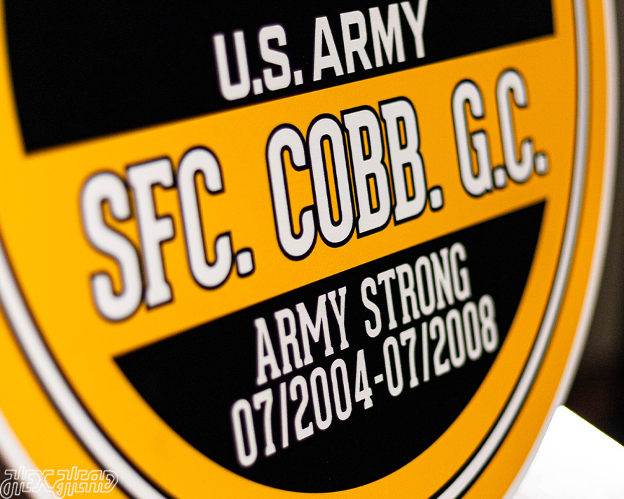 United States Army Personalized Monogram Metal Art