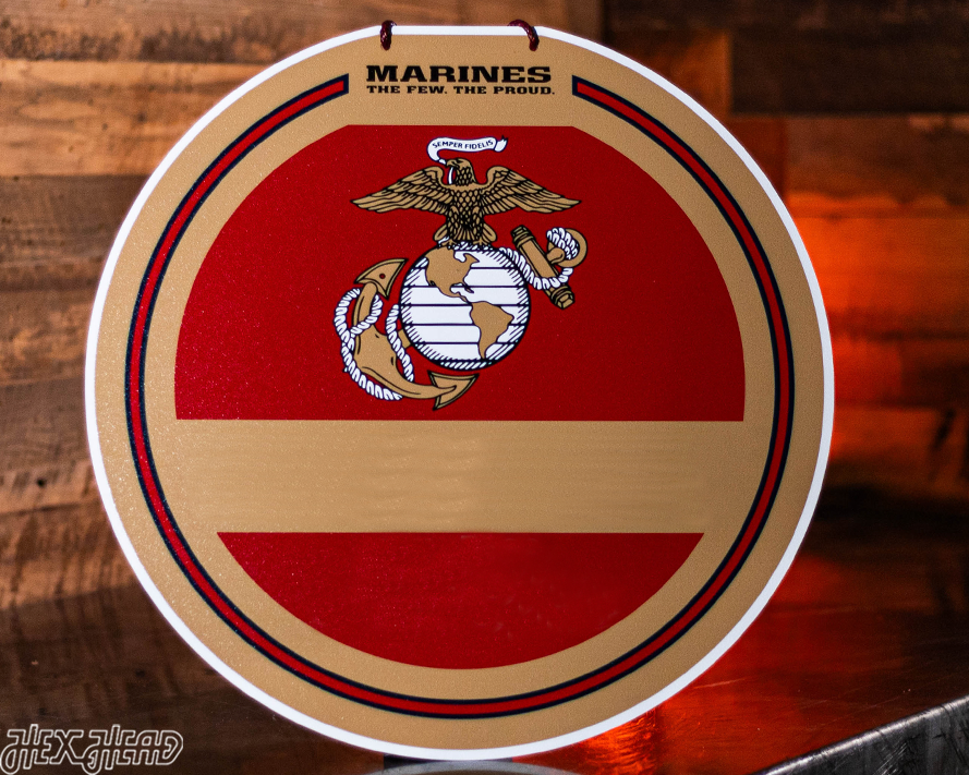 United States Marines Corps Personalized Monogram Metal Art