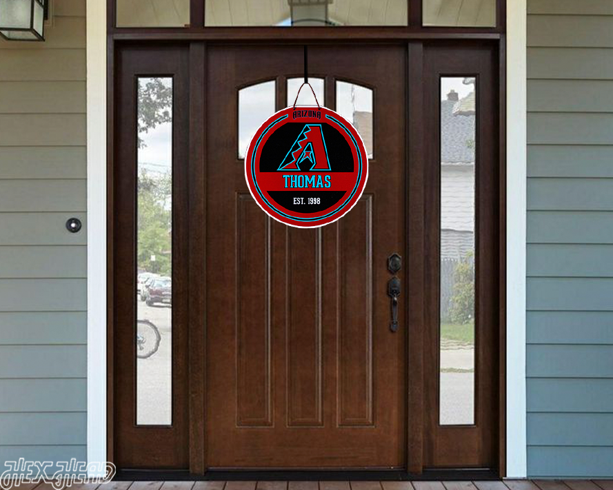 Arizona Diamondbacks Personalized Monogram Metal Art