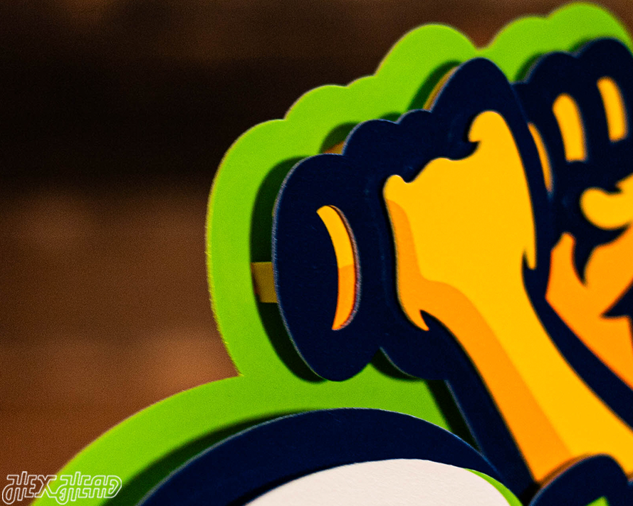 Savannah Bananas 3D Vintage Metal Wall Art