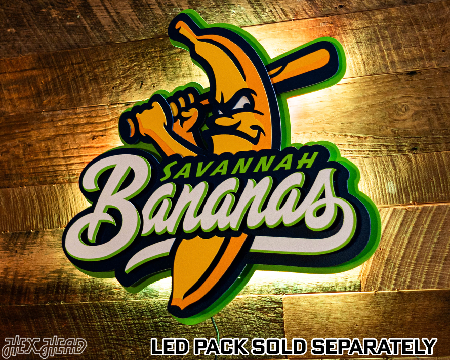 Savannah Bananas 3D Vintage Metal Wall Art