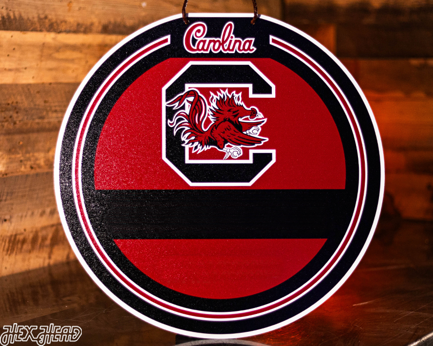 South Carolina Gamecocks Personalized Monogram Metal Art