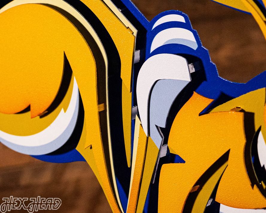 South Dakota State "JACKRABBIT" 3D Vintage Metal Wall Art