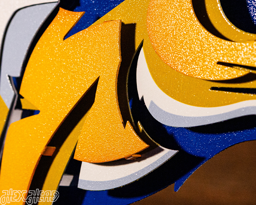 South Dakota State "JACKRABBIT" 3D Vintage Metal Wall Art