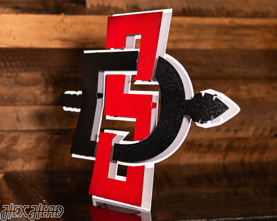 San Diego State Aztecs SDSU 3D Vintage Metal Wall Art