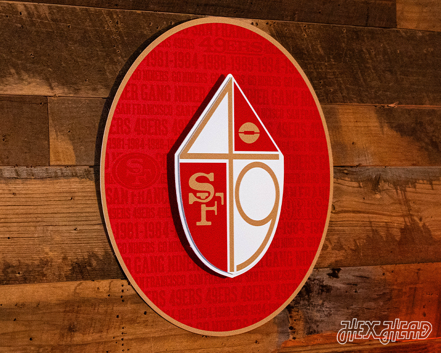 San Francisco 49ers CRAFT SERIES 3D Embossed Metal Wall Art