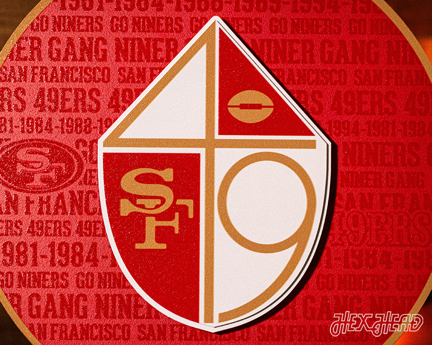 San Francisco 49ers CRAFT SERIES 3D Embossed Metal Wall Art