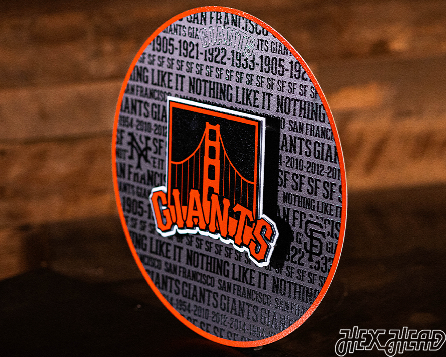 San Francisco Giants CRAFT SERIES 3D Embossed Metal Wall Art