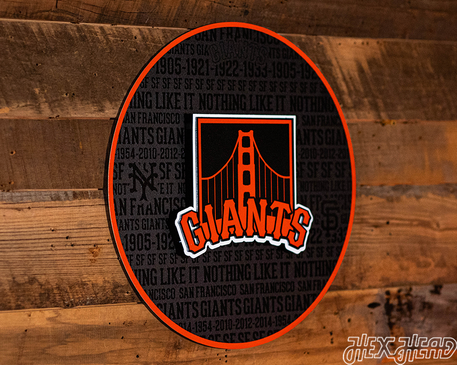 San Francisco Giants CRAFT SERIES 3D Embossed Metal Wall Art