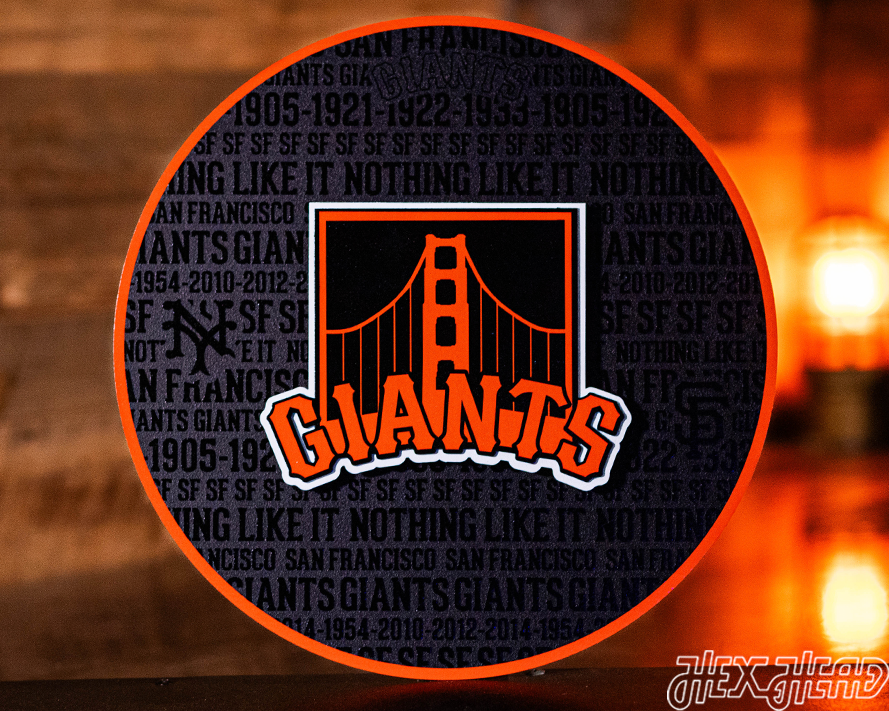 San Francisco Giants CRAFT SERIES 3D Embossed Metal Wall Art