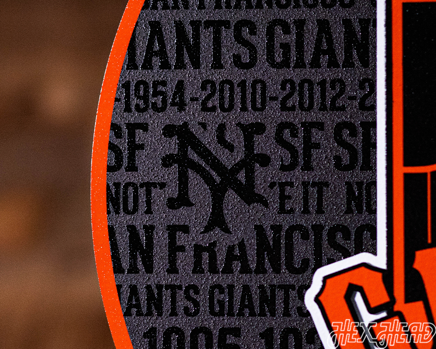 San Francisco Giants CRAFT SERIES 3D Embossed Metal Wall Art