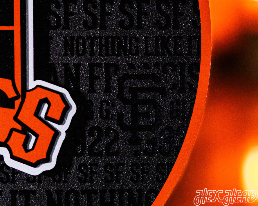 San Francisco Giants CRAFT SERIES 3D Embossed Metal Wall Art