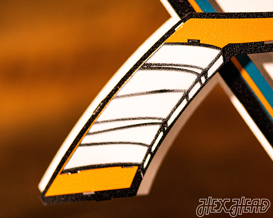 San Jose Sharks 3D Vintage Metal Wall Art