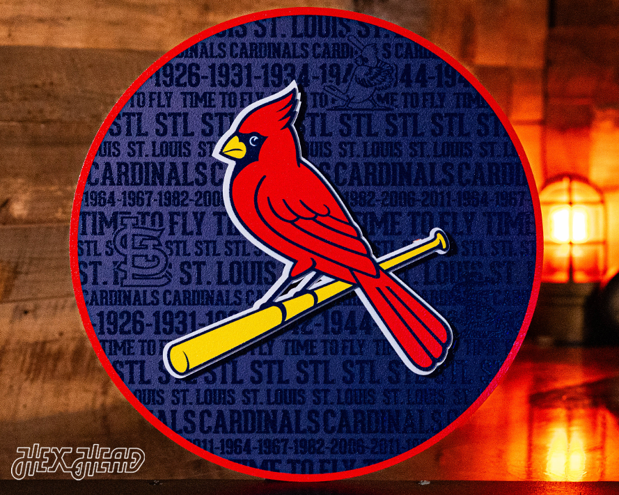 St. Louis Cardinals CRAFT SERIES 3D Embossed Metal Wall Art