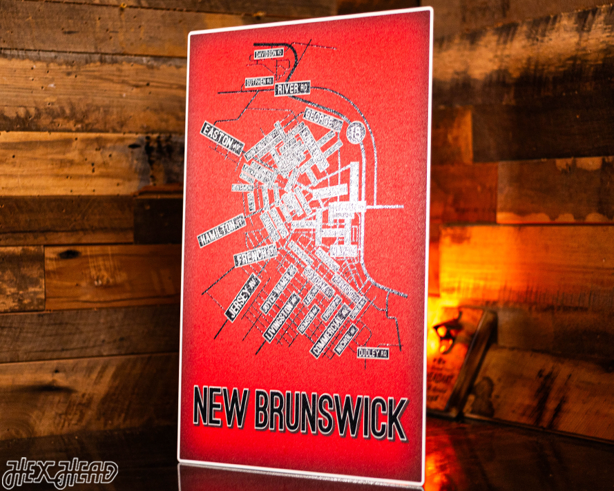 New Brunswick School Street Poster Single Layer Metal Wall Art