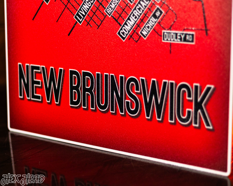 New Brunswick School Street Poster Single Layer Metal Wall Art